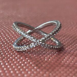 Sterling Silver Crisscross Ring